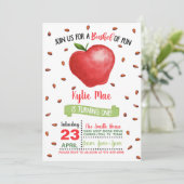 Einladung zum 1. Geburtstag von Apple - Bushel of  (Stehend Vorderseite)