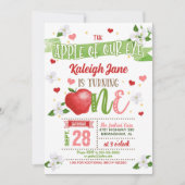 Einladung zum 1. Geburtstag von Apple - unser Auge (Vorderseite)