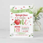 Einladung zum 1. Geburtstag von Apple - unser Auge (Stehend Vorderseite)