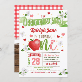 Einladung zum 1. Geburtstag von Apple - unser Auge