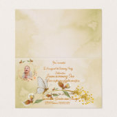 Einladung zum 1. Geburtstag von Baby (Außenseite Aufgefaltet)