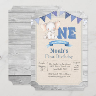 Einladung zum 1. Geburtstag von Elephant Boy