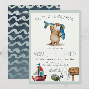 Einladung zum 1. Geburtstag von Little Otter Fishi