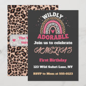 Einladung zum 1. Geburtstag - Wild One (Vorne/Hinten)