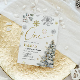 Einladung zum 1. Geburtstag, Winter 1 Geburtstag