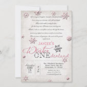 Einladung zum 1. Geburtstag Winter Onederland (Vorderseite)