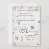 Einladung zum 1. Geburtstag Winter Onederland (Vorderseite)