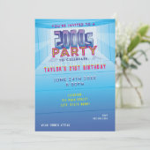 Einladung zum 2000er-Party-Thema (Stehend Vorderseite)