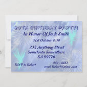 Einladung zum 20. Geburtstag (Rückseite)