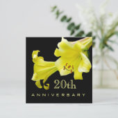 Einladung zum 20. Hochzeitstag (Stehend Vorderseite)