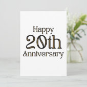 Einladung zum 20. Jubiläum (Stehend Vorderseite)