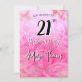 Einladung zum 21. Geburtstag (Vorderseite)