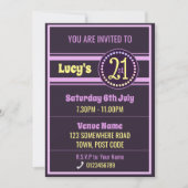 Einladung zum 21. Geburtstag (Vorderseite)