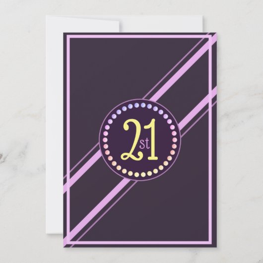 Einladung zum 21. Geburtstag (Rückseite)