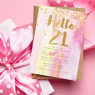 Einladung zum 21. Geburtstag