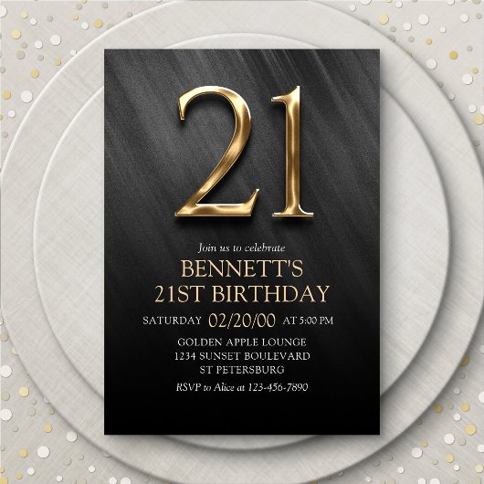 Einladung zum 21. Geburtstag