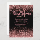 Einladung zum 21. Geburtstag (Vorne/Hinten)