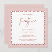 Einladung zum 21. Geburtstag (Vorne/Hinten)