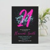 Einladung zum 21. Geburtstag | 21. Geburtstag (Stehend Vorderseite)