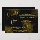 Einladung zum 21. Geburtstag der Golden Dust (Vorne/Hinten)