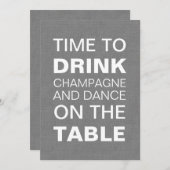 Einladung zum 21. Geburtstag von Gray Burlap (Vorne/Hinten)