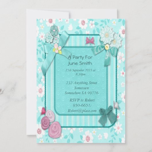 Einladung zum 22. Geburtstag (Rückseite)