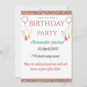 Einladung zum 22. Geburtstag