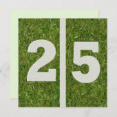 Einladung zum 25. Geburtstag (Vorne/Hinten)