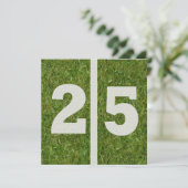 Einladung zum 25. Geburtstag (Stehend Vorderseite)