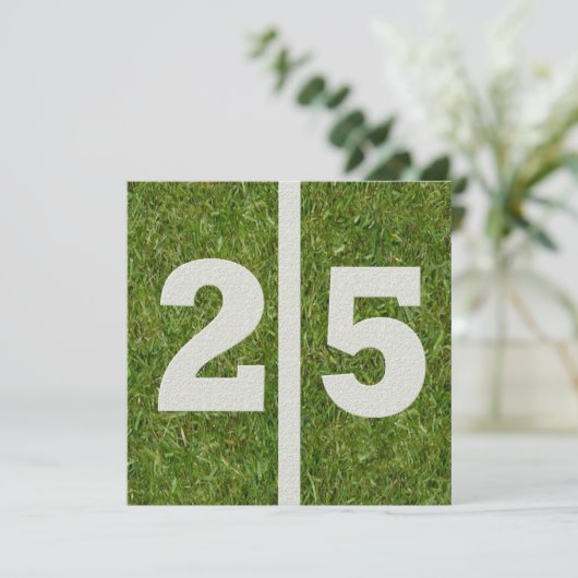 Einladung zum 25. Geburtstag (Stehend Vorderseite)