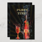 Einladung zum 25. Geburtstag (Vorne/Hinten)