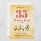 Einladung zum 25. Geburtstag (Vorderseite)