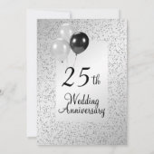 Einladung zum 25. Hochzeitstag (Rückseite)