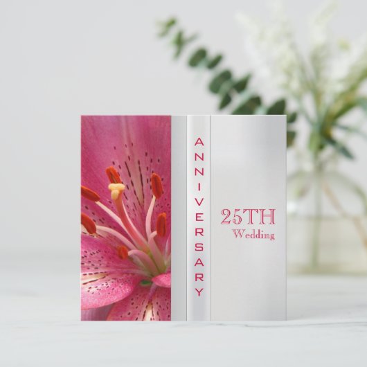 Einladung zum 25. Hochzeitstag (Stehend Vorderseite)