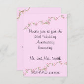 Einladung zum 25. Hochzeitstag (Vorne/Hinten)