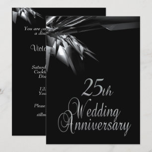 Einladung zum 25. Hochzeitstag