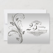Einladung zum 25. Hochzeitstag (Vorderseite)