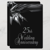 Einladung zum 25. Hochzeitstag (Vorne/Hinten)