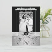 Einladung zum 25. Hochzeitstag mit Foto (Stehend Vorderseite)