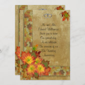 Einladung zum 25. Jahrestag Herbst Thema (Vorne/Hinten)