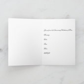 Einladung zum 25. Jahrestag — Silberne Blume (Innenseite)