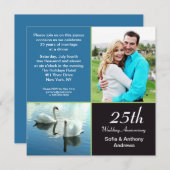 Einladung zum 25-jährigen Foto (Vorne/Hinten)
