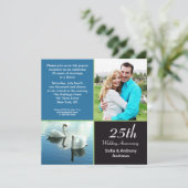 Einladung zum 25-jährigen Foto (Stehend Vorderseite)