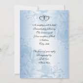 Einladung zum 25. Jubiläum blauer Blumen (Rückseite)