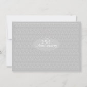 Einladung zum 25. Silver Wedding Jubiläum (Rückseite)