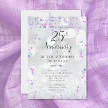 Einladung zum 25. Silver Wedding Jubiläum
