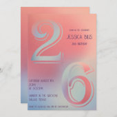 Einladung zum 26. Geburtstag (Vorne/Hinten)