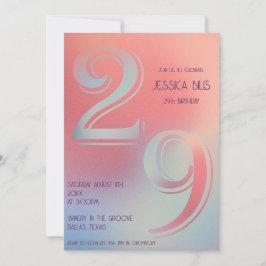 Einladung zum 29. Geburtstag