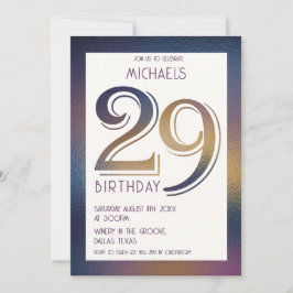 Einladung zum 29. Geburtstag