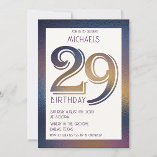 Einladung zum 29. Geburtstag